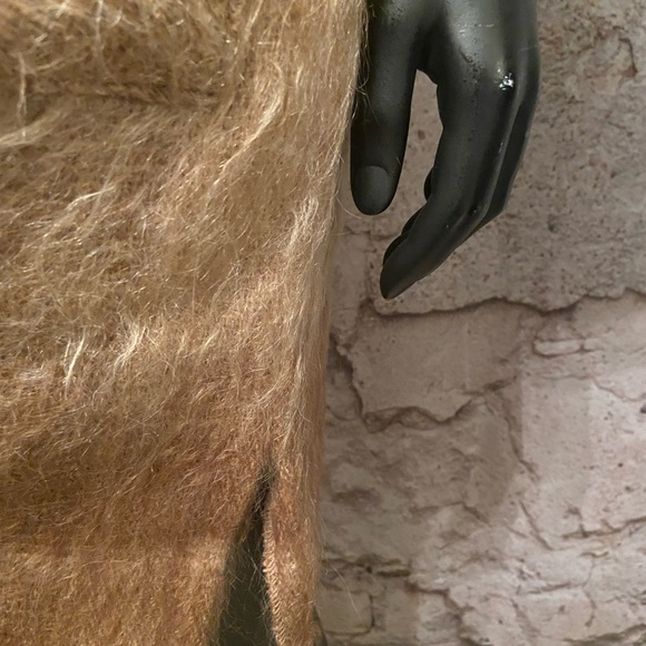 Andrew Stewart Cinnamon Mohair/Wool Blend Cardigan from Scotland - Picture 4 of 6